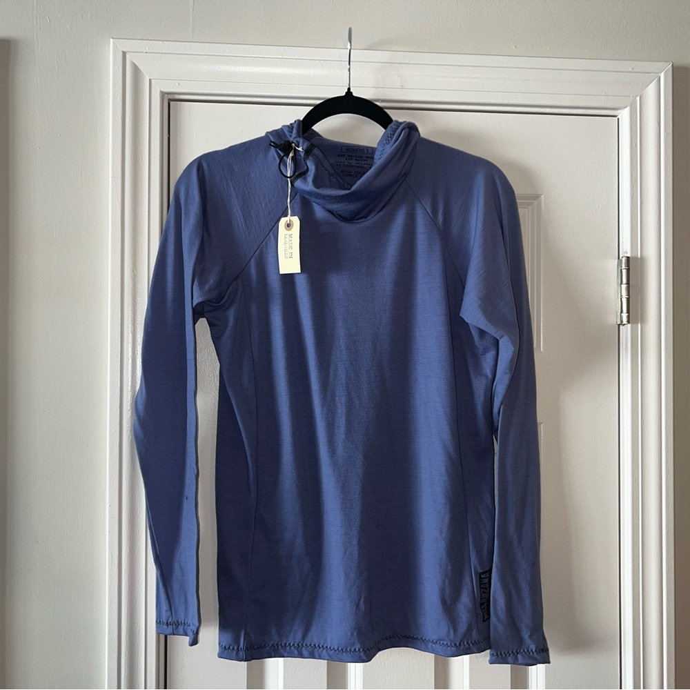 Brand New Melanzana Merino Base Hoodie Women’s Small Columbine